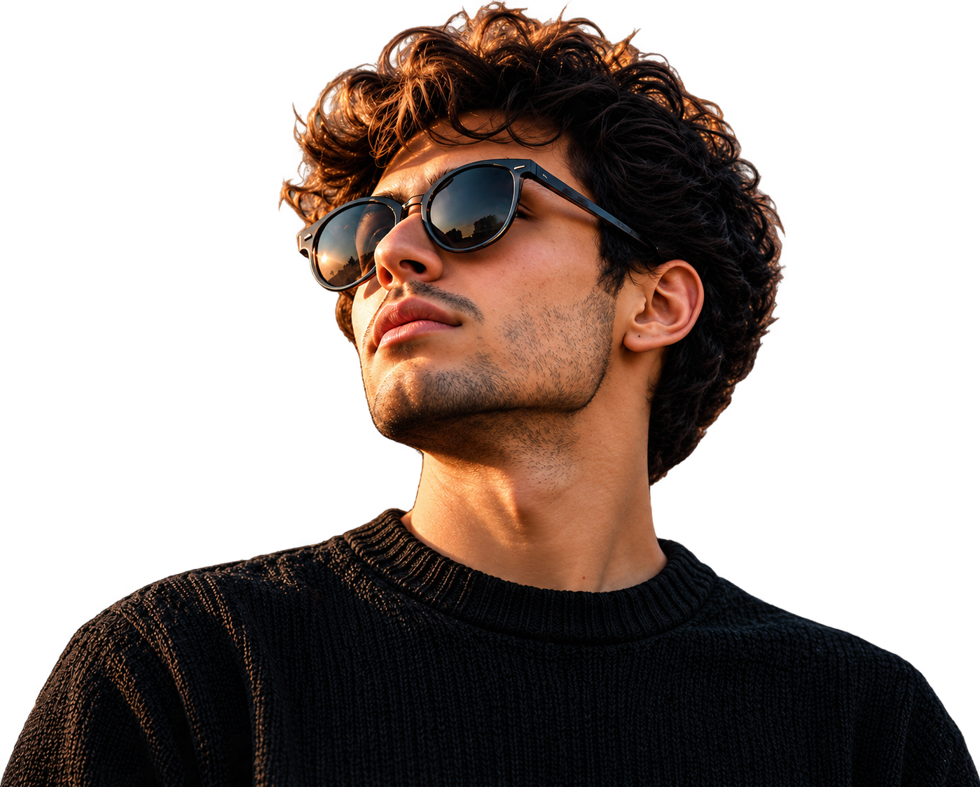 Alex Rivera wearing sunglasses